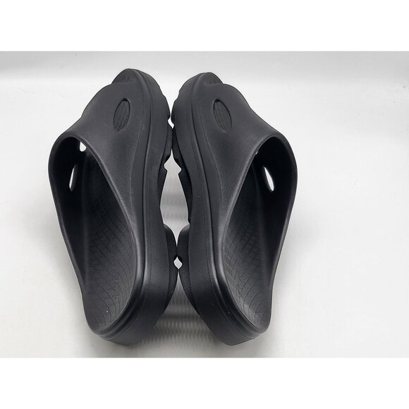 Skechers Shoes Mens Size 8 Black Foam Slide Sandals Comfort Slip On Rubber Pool - Picture 5 of 8